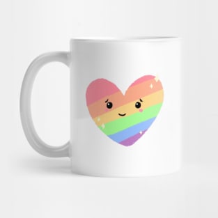 Rainbow Pride Heart Mug